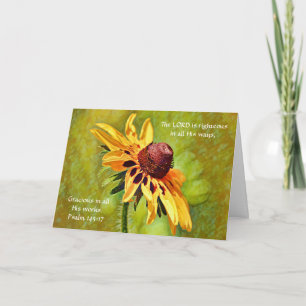 Faith Yellow Wildblume Blume Prachtkarte Karte