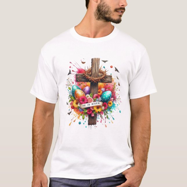 Faithful Cross: Inspiration Jesus T - Shirt" T-Shirt (Vorderseite)