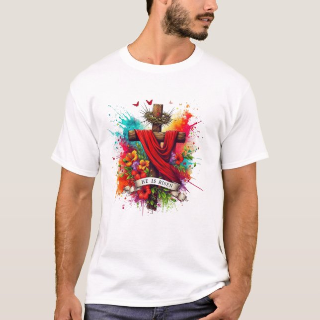 Faithful Cross: Inspiration Jesus T - Shirt" T-Shirt (Vorderseite)
