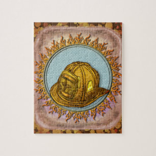 Faithful Firefighter Helmet Puzzle