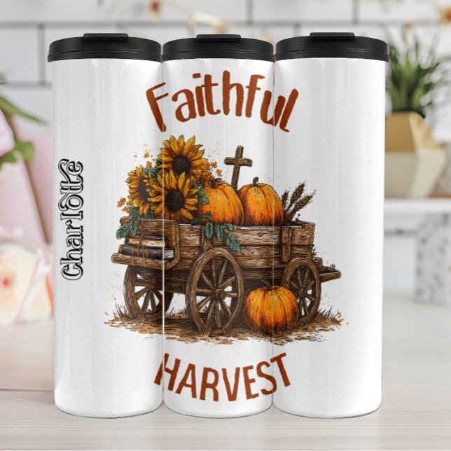 Faithful Harvest Wagon Graphic Thermosbecher (Von Creator hochgeladen)