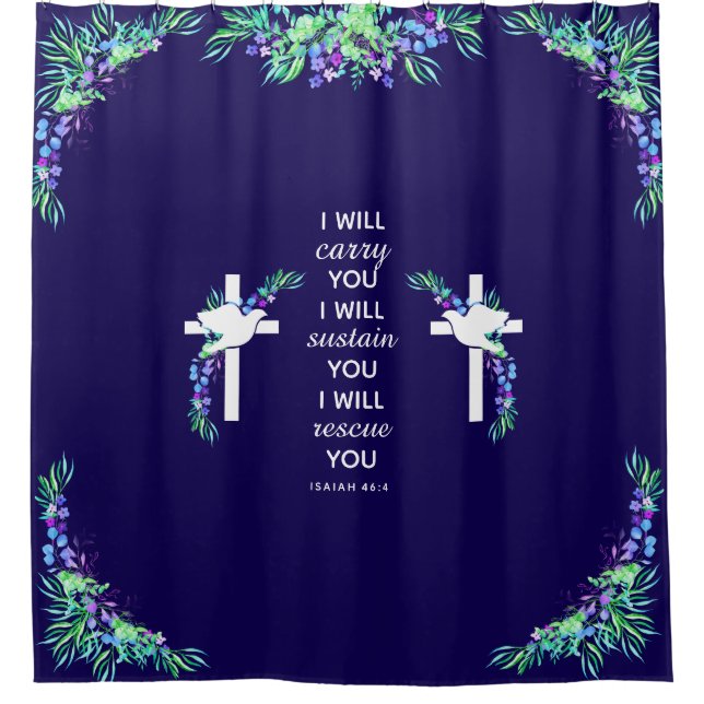 Faithful Journey Shower Curtain Duschvorhang (Vorderseite)