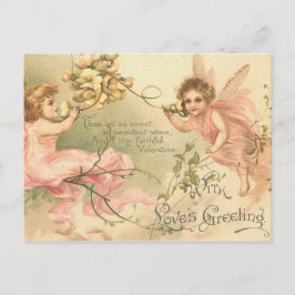 Faithful Valentine Blume Feiertagspostkarte