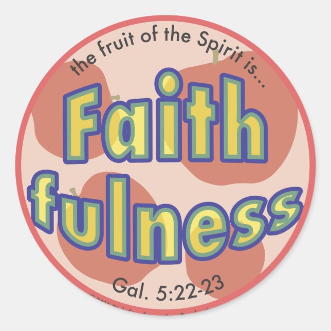 Faithness Fruit of the Spirit Spots Sticker (Vorderseite)