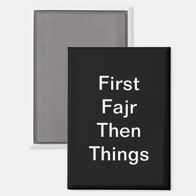 Fajr First Magnet (Vorderseite/Rückseite)
