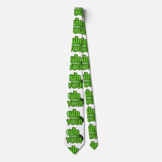 FAK DICH! ... Grüner Squash (Winter Melon) Krawatte (Vorderseite)