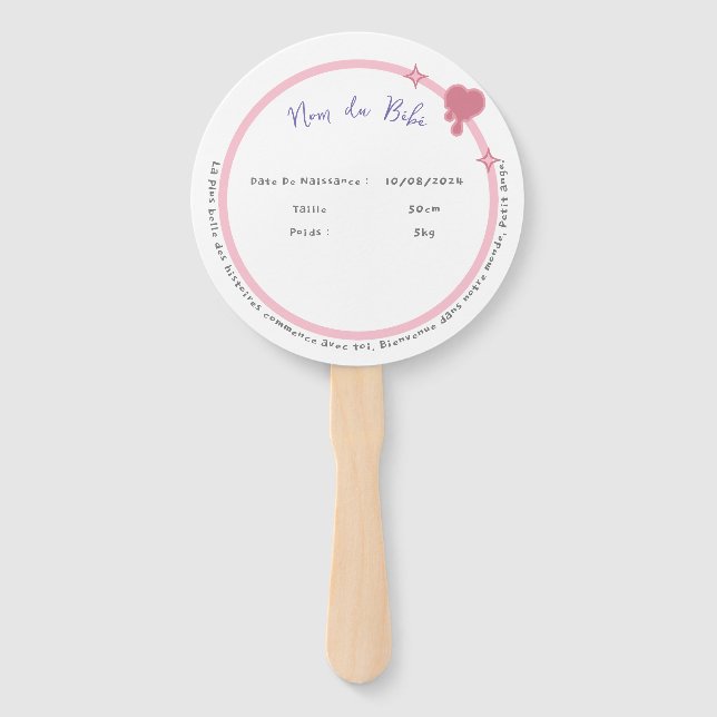 Fäkalherz Fächer (Rückseite)