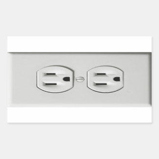 Fake-Ausgang-Streich-Aufkleber Rechteckiger Aufkleber