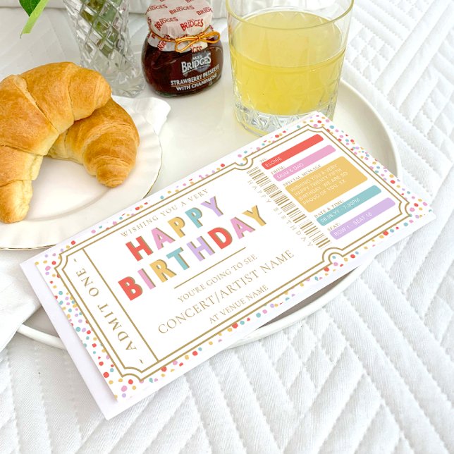 Fake Concept Ticket Gutscheinkarte Einladung (Von Creator hochgeladen)