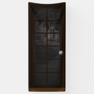 Fake Door Ghost Halloween Spuk House Prop Banner