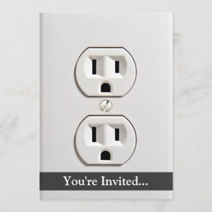 Fake-elektrischer Ausgang Einladung