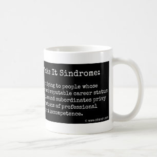 Fake es, bis Sie es Sindrome Kaffee-Tasse Kaffeetasse