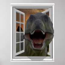 Fake für T-Rex Dinosaur-3D-Bildeffekte