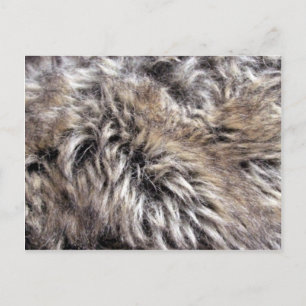 Fake Fur Textur Postkarte