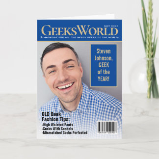Fake GeeksWorld Magazine Fügen Sie Ihre eigenen Fo Karte