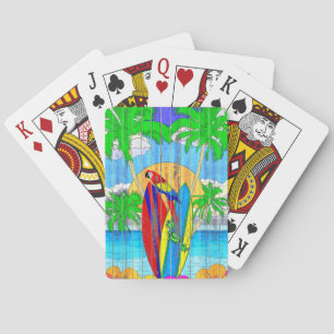 Fake-hölzernes Korn-Küstenbrandungs-Kunst Spielkarten