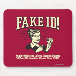 Fake-ID: Uni von minderjährigen Hawaii Mousepad
