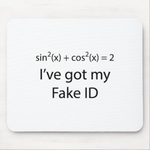 Fake Identifikation Mousepad
