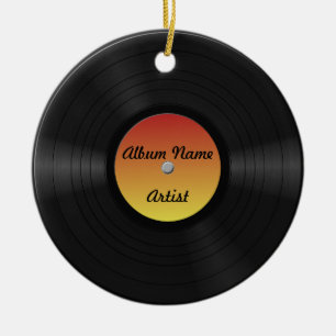 Fake-kundenspezifische Vinylaufzeichnung Keramikornament
