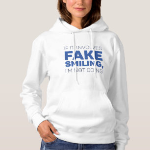 Fake lächeln hoodie