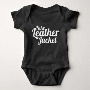 Fake-lederne Jacke - Baby-Kleidung Baby Strampler