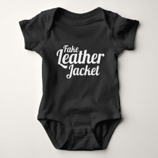 Fake-lederne Jacke - Baby-Kleidung Baby Strampler