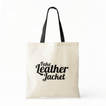 Fake-lederne Jacke - Taschen-Tasche
