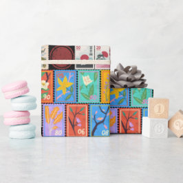 Fake Masterpiece Random Briefmarke Collage Collect Geschenkpapier