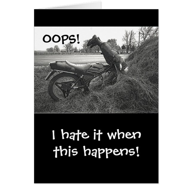 (FAKE)MOTORBIKE CRASH IN HAY BALE /SPASS (Vorne)