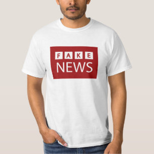 Fake-Nachrichten-Logo politisch falsch T-Shirt