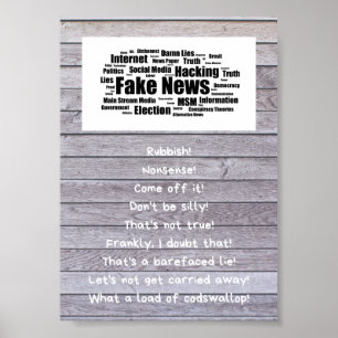 Fake-Nachrichten-Plakat - die Wahrheit ist dort Poster