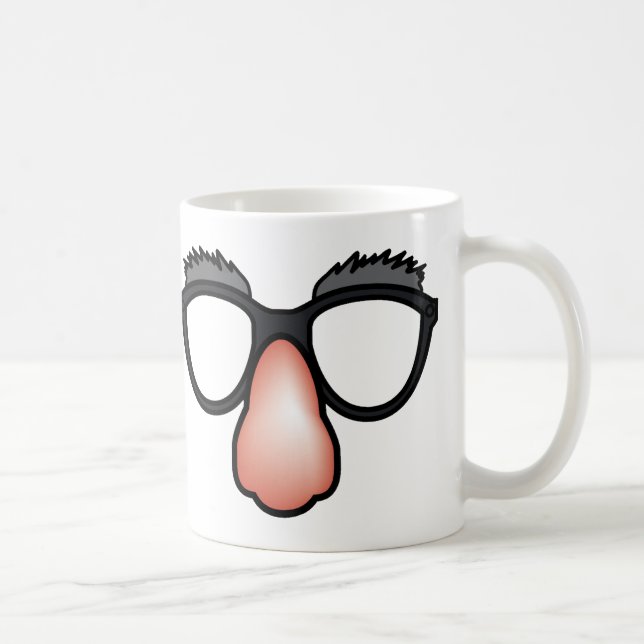 Fake Nase und Brille Funny Mug Tasse (Rechts)