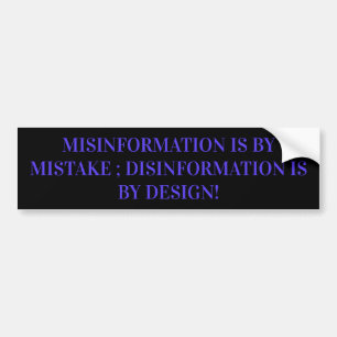 FAKE NEWS DISINFORMATION AUTOAUFKLEBER