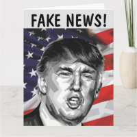FAKE NEWS! DONALD TRUMP GROSSE GEBURTSTAGSKARTE