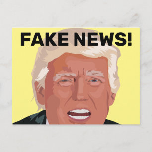 FAKE NEWS! DONALD TRUMP POSTCARDS POSTKARTE