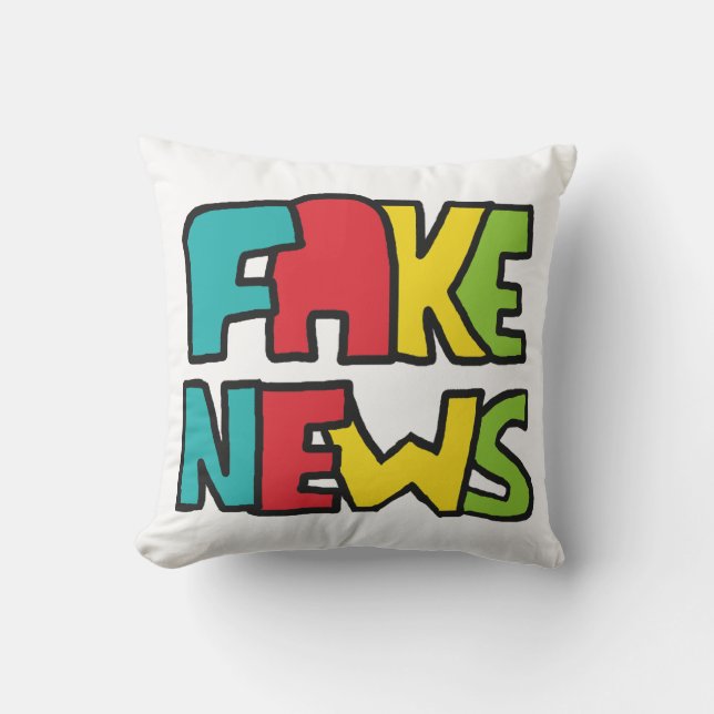 Fake News Kissen (Vorderseite)