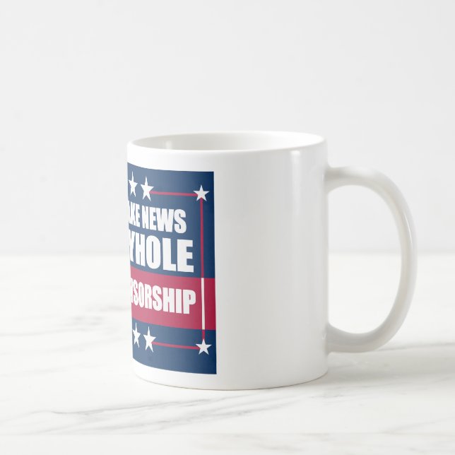 Fake News Memoryhole Die Massenzensur Kaffeetasse (Rechts)