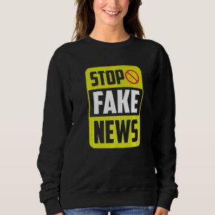 Fake News Pressefreiheit Journalismus Jou Sweatshirt
