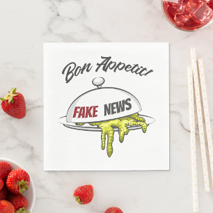 Fake News Serviette