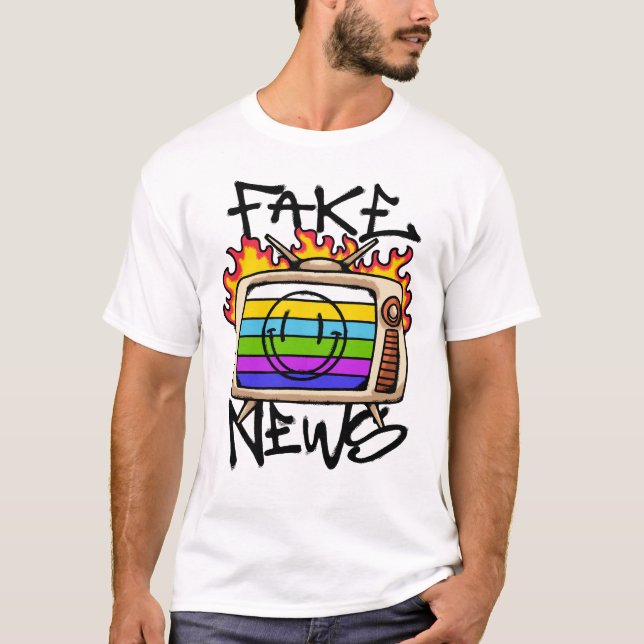  Fake News streetwear T-Shirt (Vorderseite)