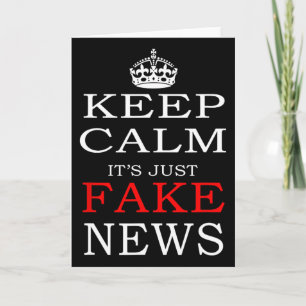 Fake News Trump Politisch Fnn Lustig T-Shirt Karte