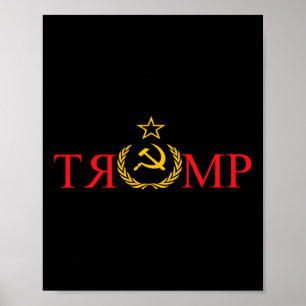 Fake News Trump Russland Funny Anti Trump Poster