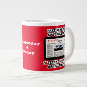 Fake News und Alternative Fakten Jumbo-Tasse