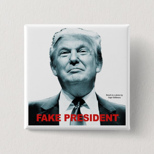 Fake Präsident (Trump) Button (Vorderseite)