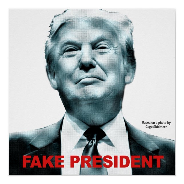 Fake Präsident (Trump) Poster (Vorderseite)