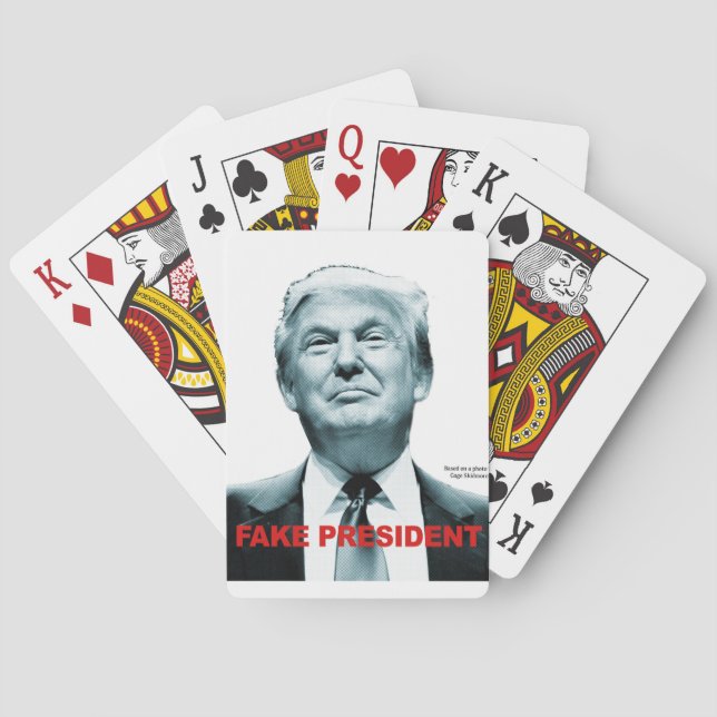 Fake Präsident (Trump) Spielkarten (Rückseite)