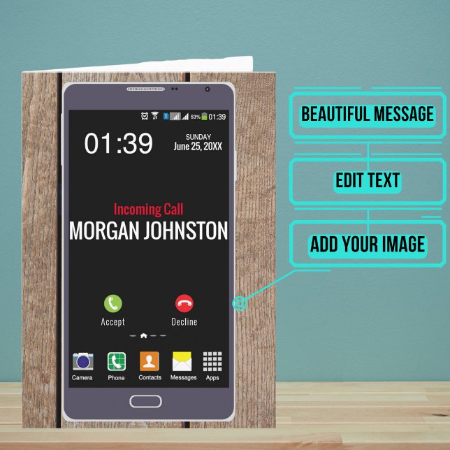 Fake-Telefonanruf Geburtstag Karte (So why did you send a card instead of an actual phone call? )