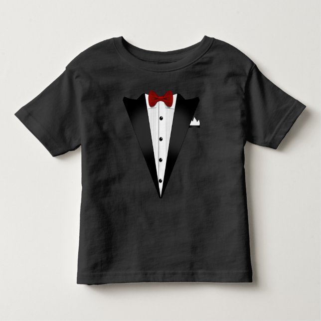 Fake Tuxedo Kostüm Kleinkind T-shirt (Vorderseite)
