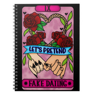Fake Verabreden Tarot Notebook Notizblock