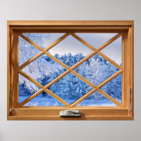 Fake Window Illusion - Neue Schneeszene